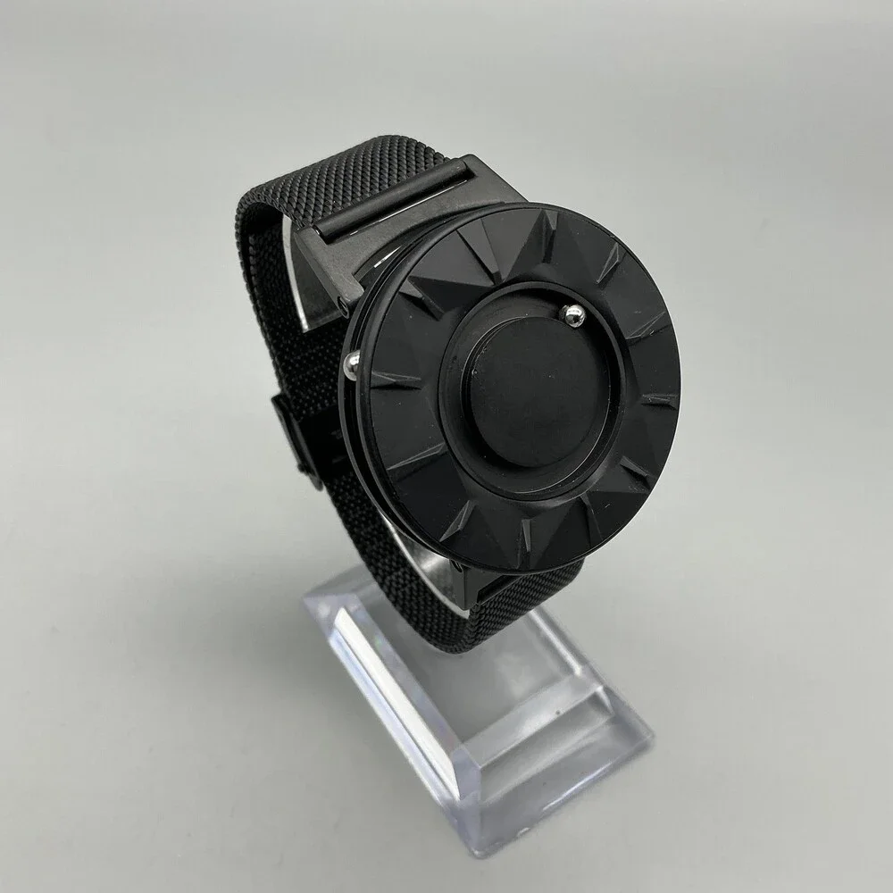 Eone The Bradley Mens Watch 40mm Black Dial Black Mesh Stainless Quartz 50m WR